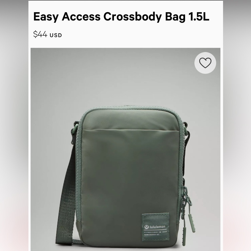 Lululemon Easy Access crossbody bag- 1.5L